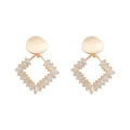 Shangjie odm Aretes Dainty Bling Медные серьги циркона мода с золоты